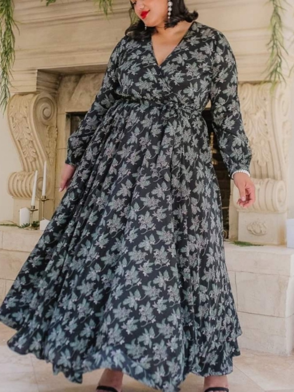 Ivy City Co Holly Berry Maxi Dress Women’s 3X